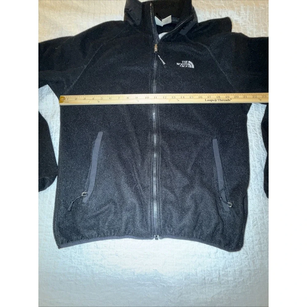 Vintage The North Face Mens Large Black‎ Fleece Full Zip Jacket Y2K 90s Polartec
